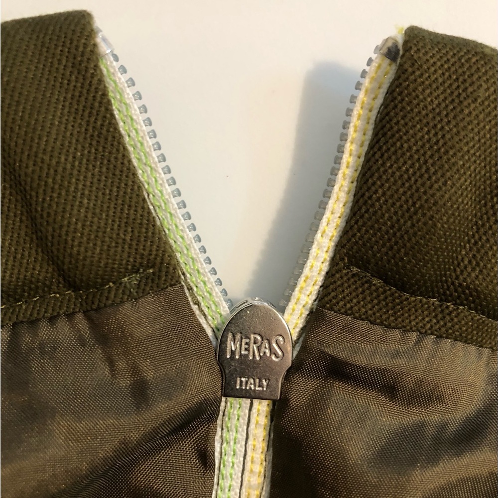 Mira Mikati Green Embroidered Scout Patches Pockets Elastic Waist Lined Skirt 4 - Picture 15 of 16
